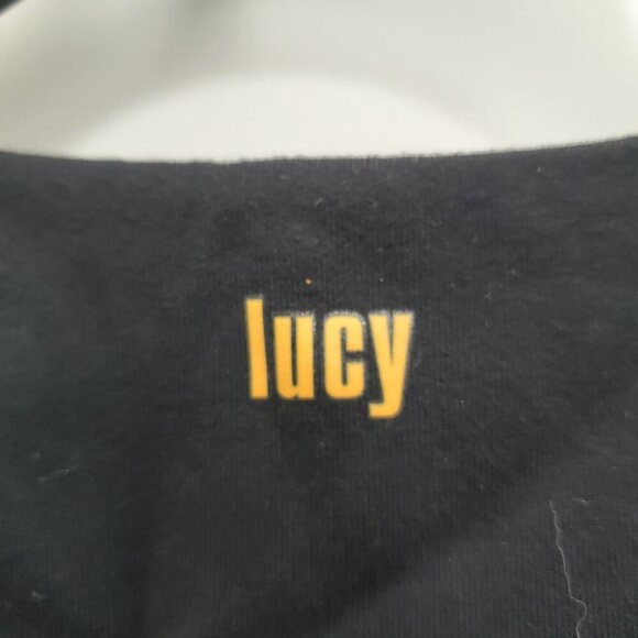Lucy LucyPower Women's Black Fitted Shelf Bra Cut Out Racerback Tank Size XS - Picture 6 of 7